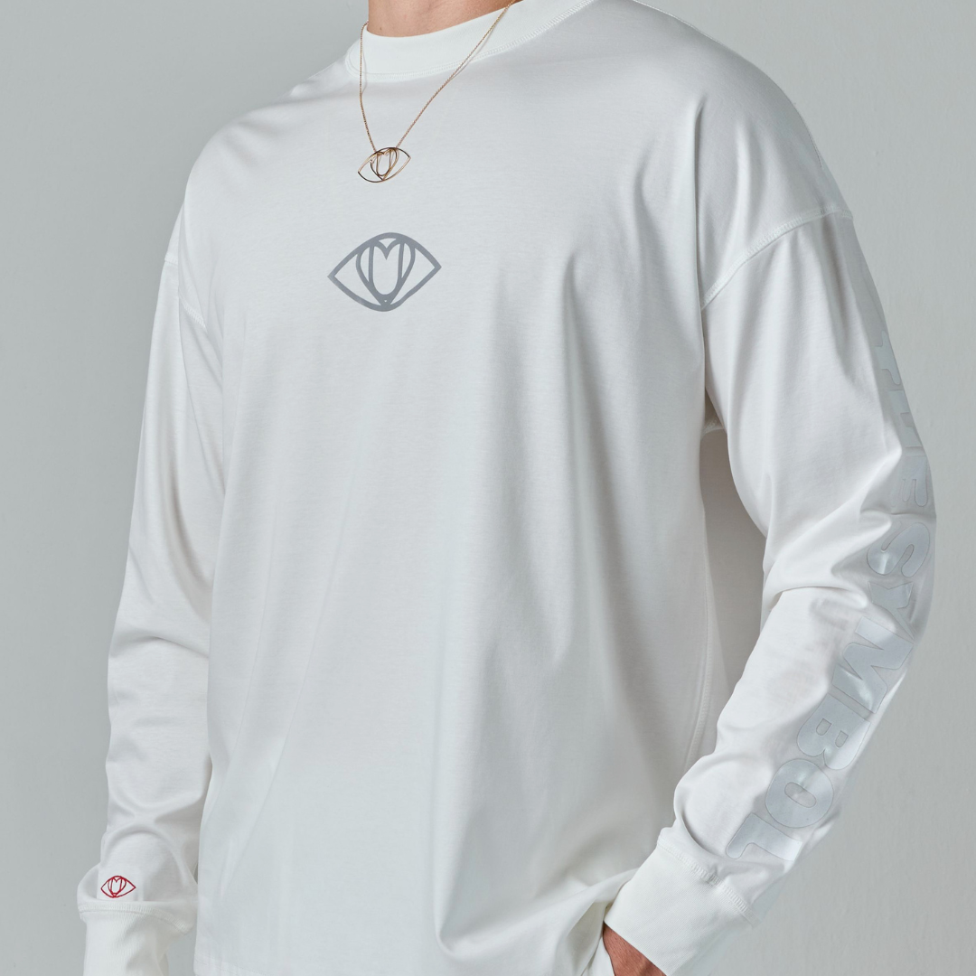 3M Reflective Long Sleeve Tee | White
