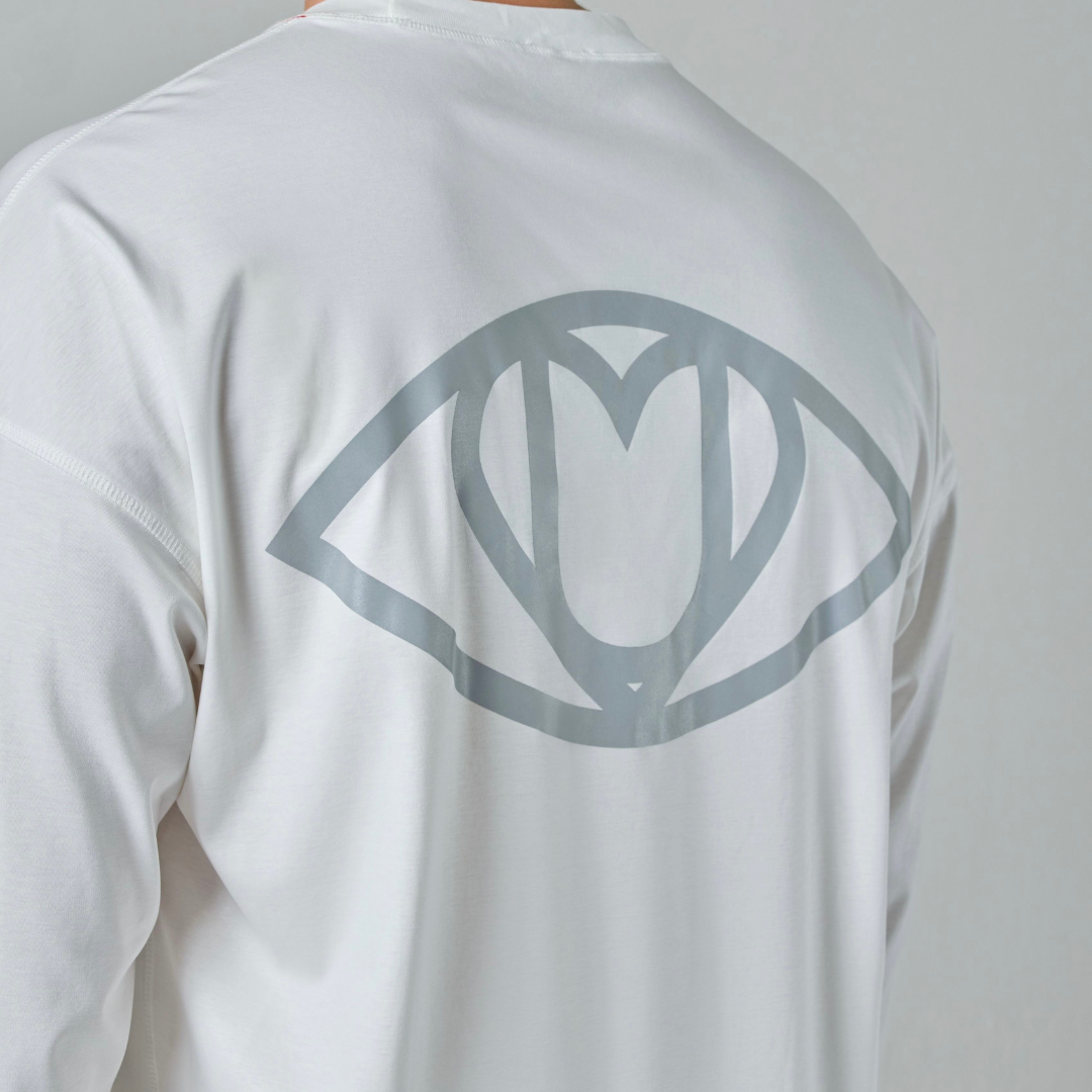 3M Reflective Long Sleeve Tee | White