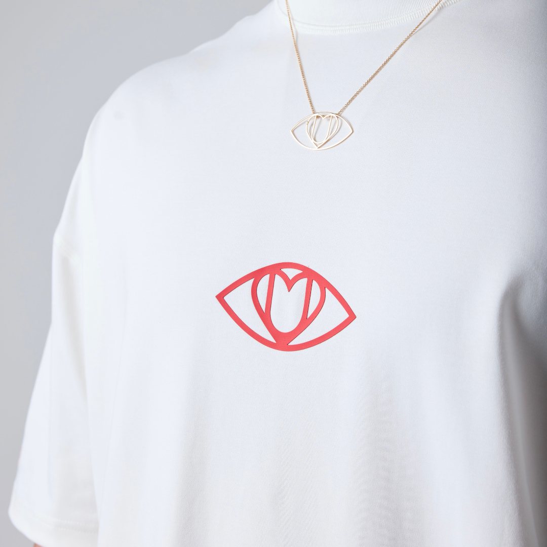 Drop Shoulder Short Sleeve Tee | Off White